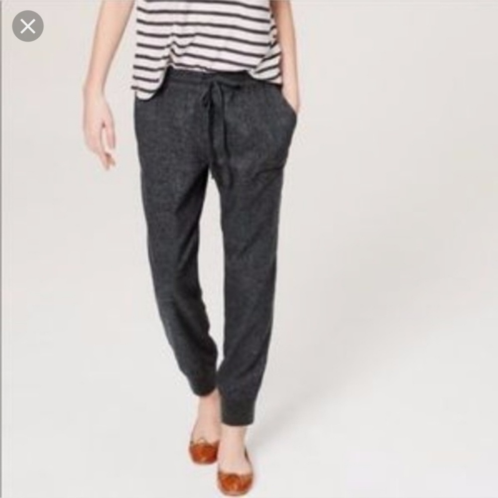 LOFT elastic waist dressy joggers large